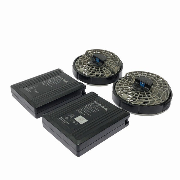 ☆中古品☆セフト研究所 空調服 BT23231 ファン+バッテリー2個+ケーブル+ACアダプタ 暑さ対策 熱中症対策131625 - 3