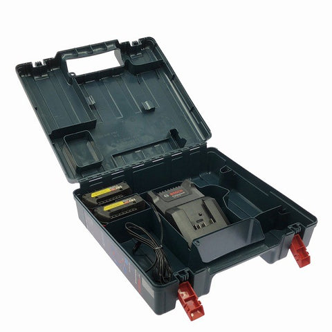 ☆中古品☆BOSCH ボッシュ 18V リチウムイオンバッテリー 2.0Ah×2個 充電器付き 電動工具 充電池 蓄電池130392 - 0