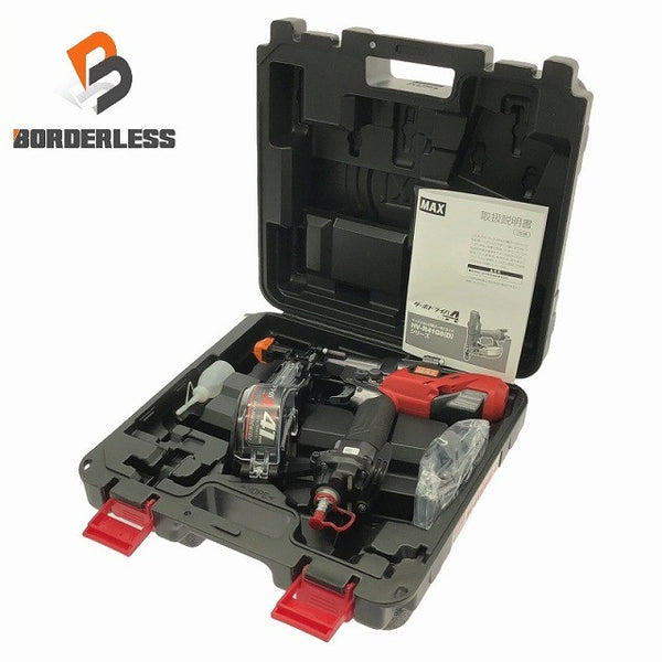 ☆未使用品☆MAX マックス ねじ打機 ターボドライバ HV-R41G6(D)-G ビス打ち機 ビス留め サイディング 大工道具 エアーツール132035 - 1