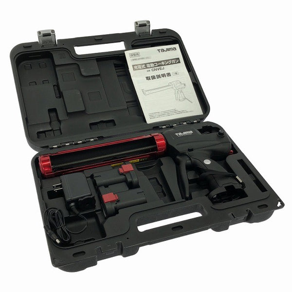 ☆美品☆TAJIMA タジマ 7.2V1450mAh 充電式コーキングガン CNVEJSET バッテリ2個 充電コード ケース コンボイ エレキテル130019 - 2