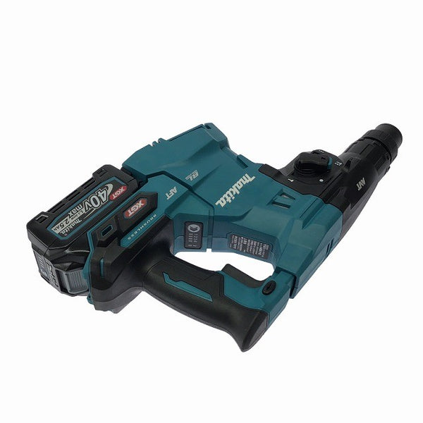 ☆未使用品☆makita マキタ 40Vmax 28mm 充電式ハンマドリル HR011GRDXV バッテリ2個(2.5Ah) 充電器 集じんシステム ケース付134038 - 6