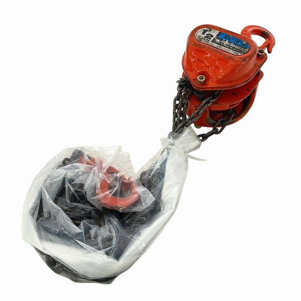 ☆中古品☆ELEPHANT エレファント 象印 チェーンブロック K-2/K-Ⅱ 1/2TON 500kg 揚程2.5m 荷揚げ ハンドツール132273 - 2