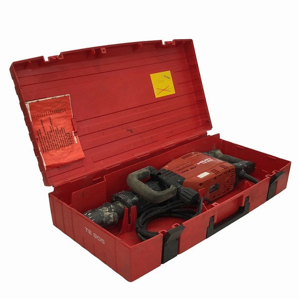 ☆中古品☆HILTI ヒルティ 100V 電動ハツリ機 TE905 ケース付 電動ハンマー コンクリートブレーカー はつり機 斫り機 破砕 粉砕130673 - 2