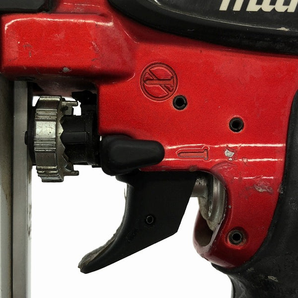 ☆中古品☆ makita マキタ 高圧 ピンタッカ AF501HP 赤/レッド 15mm-50mm ケース付 - 9