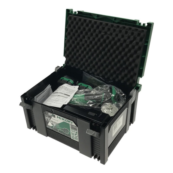 ☆未使用品☆HiKOKI ハイコーキ コードレスディスクグラインダ G3613DC(2XPZ) バッテリ2個 充電器 ケース付き132051 - 2