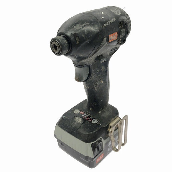 ☆中古品☆MAX マックス 14.4V 充電式ブラシレスインパクトドライバー PJ-ID144-B2C(K) バッテリ2個(3.0Ah) 充電器 ケース付137069 - 4