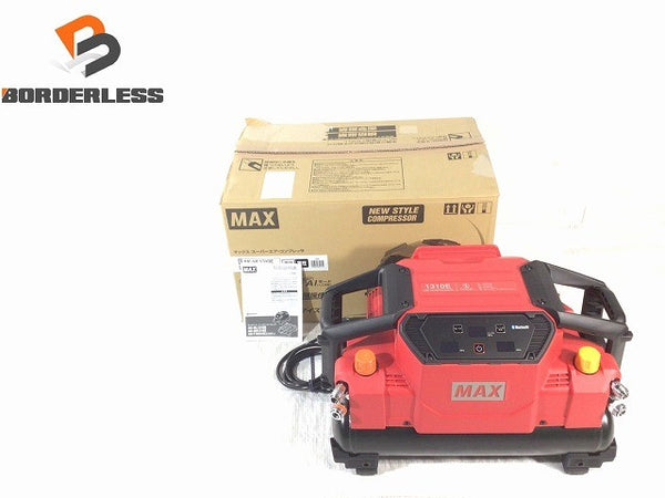 ☆未使用品☆MAX マックス100V 11L 常圧/高圧 スーパーエアコンプレッサー AK-HL1310E 赤/レッド AIモード Bluetooth搭載134149 - 1