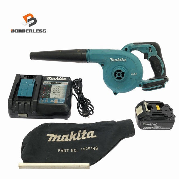 ☆中古品☆makita マキタ 18V 充電式ブロワ UB182D バッテリー(18V 3.0Ah) 充電器付き 電動工具 吹き飛ばし133638 - 1
