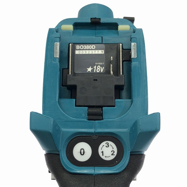☆未使用品☆makita マキタ 18V 充電式仕上サンダー BO380DZ バッテリー1個(18V 6.0Ah) 充電器 コードレス 仕上げサンダー - 8