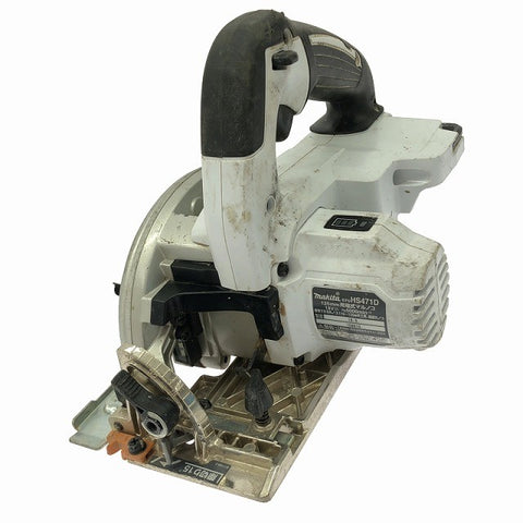 ☆中古品☆makita マキタ 18V 125mm 充電式マルノコ HS471D 白 本体のみ コードレス 丸ノコ 丸のこ 丸鋸 木工用 切断機133621 - 0