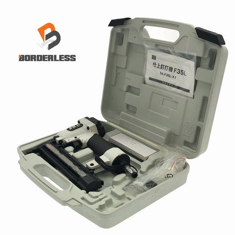 ☆中古品☆ SK11 藤原産業 常圧仕上釘打ち機 SA-F35L-X1 本体+パーツ+ケース ねじ/ネジ 釘/クギ