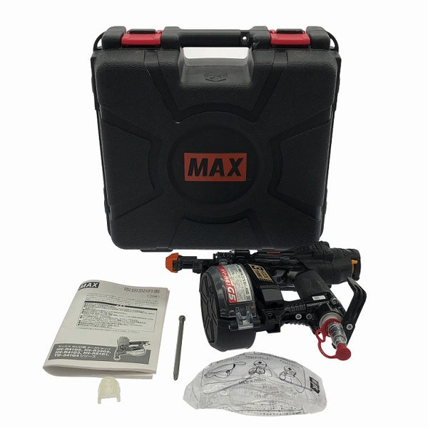 ☆中古美品☆MAX マックス 41mm 高圧ターボドライバー HV-R41G5-BK 限定色 黒/ブラック 本体+パーツ+ケース ねじ/ネジ 釘/クギ - 3