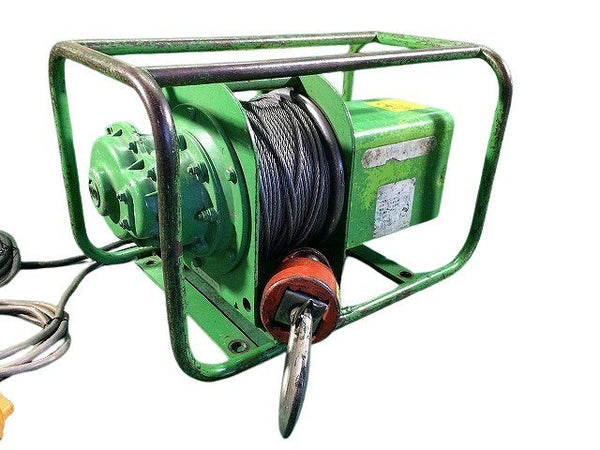 ☆中古品☆トーヨーコーケン 100V 定置型ウインチ ベビーマイティ MA-650M 定格荷重150kg 小型ウインチ - 3