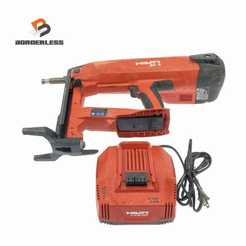 ☆中古品☆HILTI ヒルティ 21.6V 充電式留付けツール BX3-ME 充電器付 コンクリートネイラー 鋲打ち機 鋲打機125018