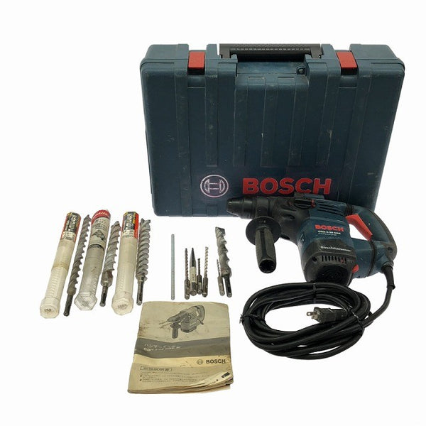 ☆中古品☆ BOSCH ボッシュ 100V ハンマードリル GBH3-28DRE 本体+パーツ+ケース SDSプラス 穴あけ 穿孔 破砕 粉砕129621 - 3