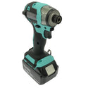 ☆未使用 限定色☆makita マキタ 18V 充電式インパクトドライバー TD173DGXTB ターコイズブルー バッテリ2個(6.0Ah) 充電器 ケース135180 - 5