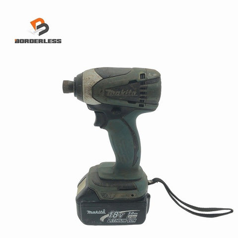 ☆中古品☆makita マキタ 18V 充電式インパクトドライバ TD146DX バッテリー(18V 3.0Ah) 付き 電動工具 締め付け118978