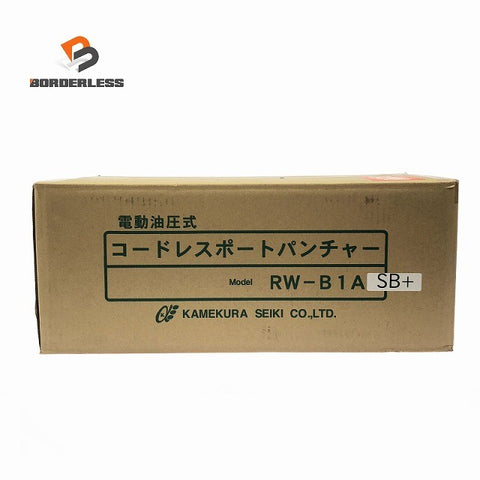 ☆未使用品☆KAMEKURA 亀倉精機 18V コードレスポートパンチャー RW-B1A SB＋ バッテリ1個(36V2.5Ah) 充電器 替刃2組 ケース127511