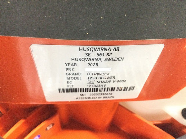 ☆未使用保管品 コメント必読☆HUSQVARNA ハスクバーナ エンジンブロワー 125B 送風機 ブロアー 吹き飛ばし 造園 園芸 落ち葉126892 - 9