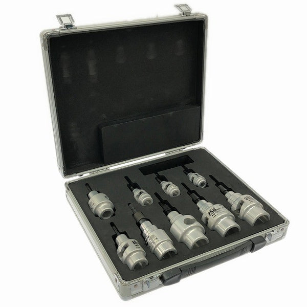 ☆中古美品 TAJIMA タジマ ムキソケCV 9本フルセット DK-MS9SET ケース付 被覆剥がし 皮むきソケット ケーブルストリッパー136313 - 2