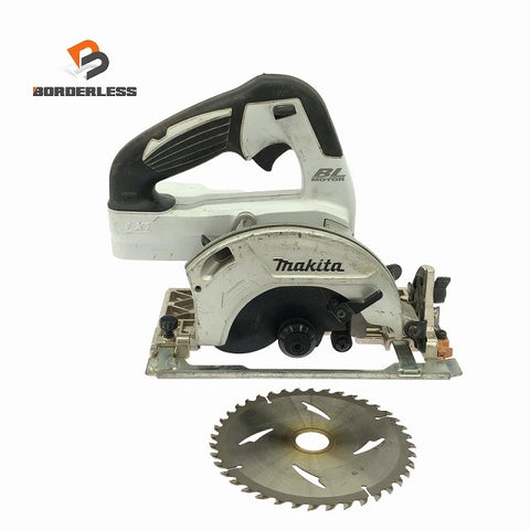 ☆中古品☆makita マキタ 18V 125mm 充電式マルノコ HS471D 白 本体のみ コードレス 丸ノコ 丸のこ 丸鋸 木工用 切断機133621