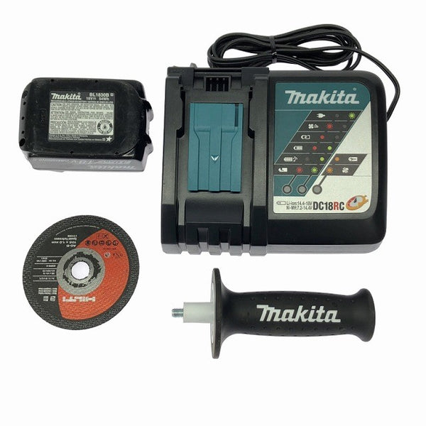 ☆比較的綺麗☆makita マキタ 18V 充電式ディスクグラインダー XAG04 バッテリ1個(18V3.0Ah) 充電器付 コードレス USAマキタ125602 - 10