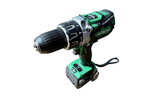 ☆極美品☆HITACHI 日立工機 14.4V コードレス振動ドライバドリル DV14DBL2 (2LYPK)  バッテリー2個(14.4V 6.0AH) 充電器 ケース115596 - 2