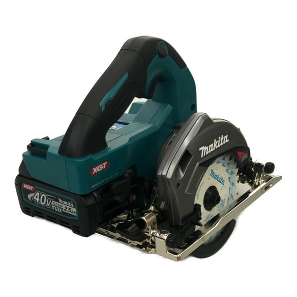 ☆未使用品☆makita マキタ 40Vmax 125mm 充電式マルノコ HS005GRDX 青 バッテリ2個(40Vmax2.5Ah) 充電器 ケース付 コードレス - 6