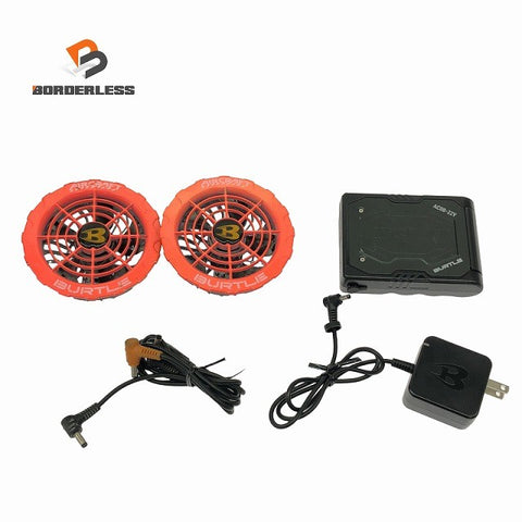 ☆中古品☆BURTLE バートル AIR CRAFT エアークラフト AC08-22V ファンユニット AC370/371 充電器付 暑さ対策137297