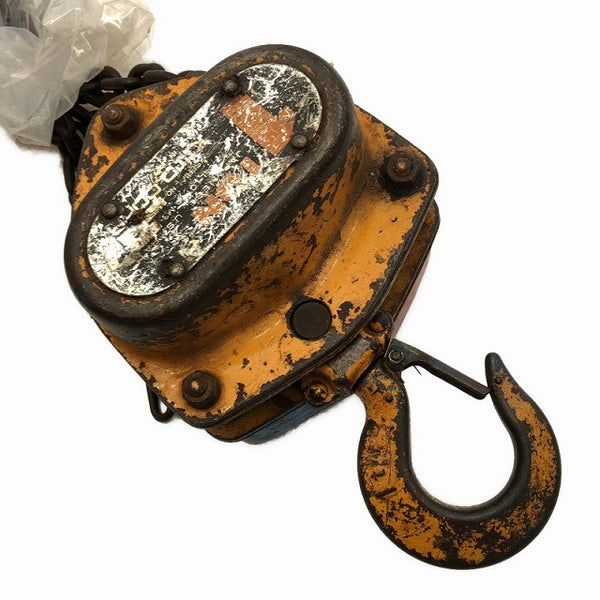 ☆中古品2個セット☆KITO キトー チェーンブロック M3形 CB010 荷重1.0ton/1ton 揚程2.5m 手動式 チェンブロック 吊り具 荷揚げ136500 - 7