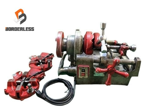 ☆近畿圏のみ送料無料☆REX レッキス 100V パイプマシン S50A3 ダイヘッド2個付 ねじ切り機 ネジ切り機 旋盤