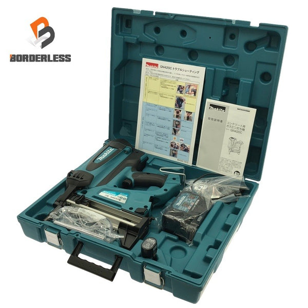☆未使用品☆makita マキタ コンクリート用ガスピン打ち機 GN420C バッテリー1個(7.2V 1.5Ah) 充電器 ケース付き119665 - 1