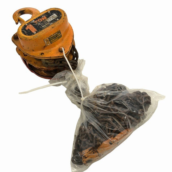 ☆中古品2個セット☆KITO キトー チェーンブロック M3形 CB010 荷重1.0ton/1ton 揚程2.5m 手動式 チェンブロック 吊り具 荷揚げ機136343 - 3