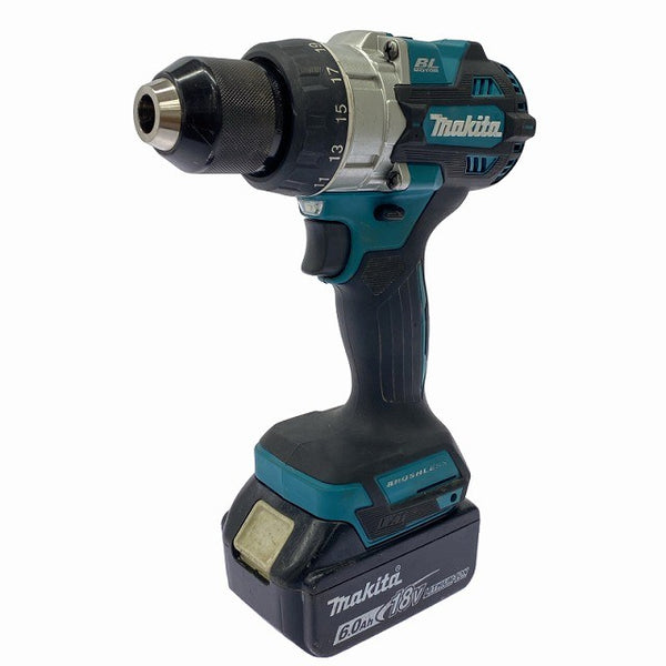 ☆比較的綺麗です☆ makita マキタ 18V 充電式ドライバドリル DF486D ライト ML800 バッテリー2個付き(18V.6.0Ah)付き130560 - 2