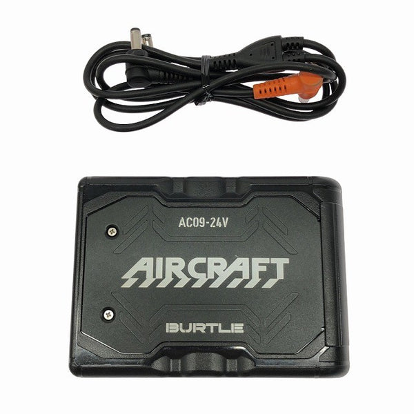☆中古品☆BURTLE バートル エアークラフト専用 リチウムイオンバッテリー AC09 ファンユニット AC09-1 ケーブル付 暑さ対策133110 - 9
