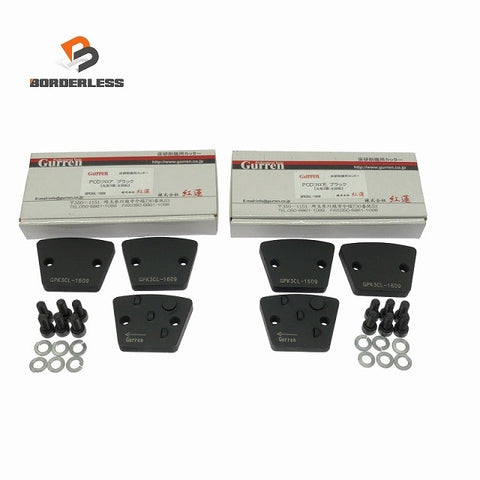 ☆未使用品☆紅蓮 床研削機用カッター GPK3CL-1609×2 PCDフロア ブラック 丸型3個：左回転 ディスク ウレタン アクリル126142