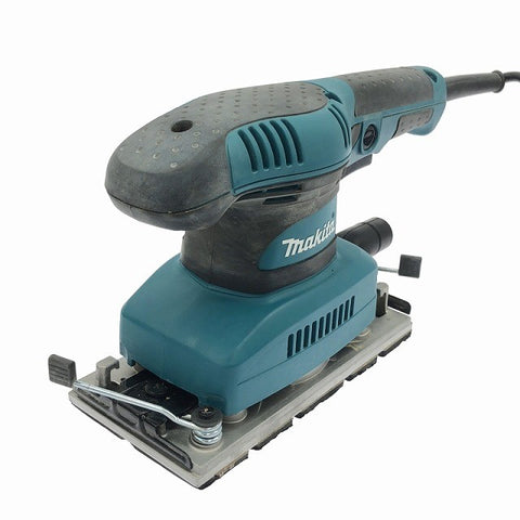 ☆中古品☆makita マキタ 100V 仕上サンダー BO3710 ダストバッグ 未使用ペーパー付 コード式 仕上げサンダー 研磨機117917 - 0