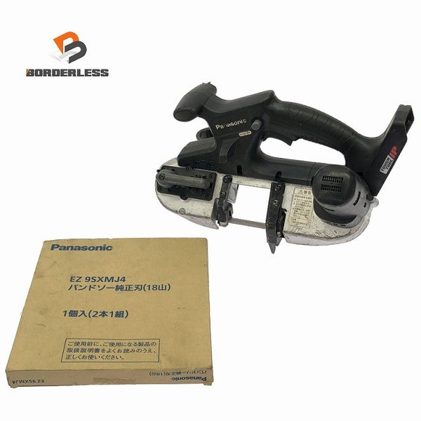 ☆中古品☆Panasonic パナソニック 14.4V/18V 充電バンドソー EZ45A5 純正刃 EZ9SXMJ4 付属 コードレス 帯鋸 切断119417 - 1