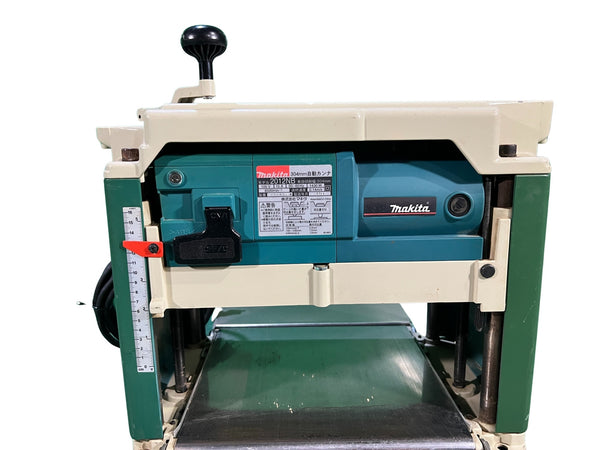 ☆比較的綺麗☆makita マキタ 100V 304mm 自動カンナ 2012NB 定盤固定式 替刃式 自動かんな盤 プレーナー 研磨機 大工道具129875 - 6