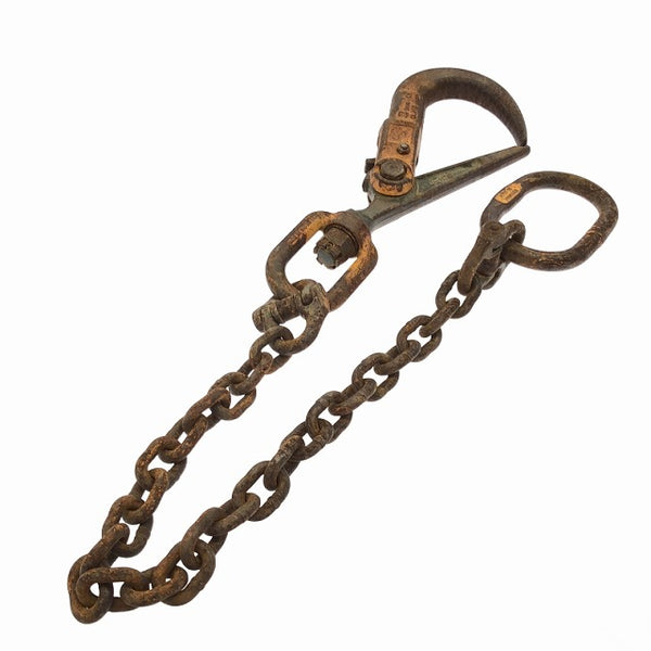 ☆中古品☆スーパーツール スーパーロックフック SLH3 マスターリンク(キトー HMM1008) チェーン付 チェーンスリング 吊り具113571 - 2