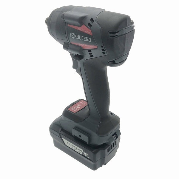 ☆美品☆kyocera 京セラ インパクトレンチ DIW183L5 バッテリ(18V5Ah)2個 充電器 ケース付き 充電式 コードレス119001 - 8