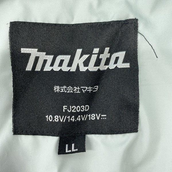 ☆未使用品☆makita マキタ 10.8V/14.4V/18V 充電式ファンジャケット FJ203DZLL サイズLL 本体のみ コードレス 空調作業服 長袖128418 - 7