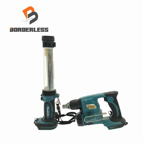 ☆中古品 2点セット☆makita マキタ 14.4V 充電式スクリュードライバ FS440D 充電式蛍光灯 ML144
