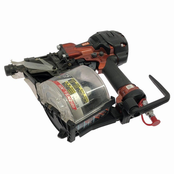 ☆中古品☆ MAX マックス 高圧コイルネイラ HN-75N2(D)-R マイスターレッド AEROSTAR/エアロスター 本体+パーツ+ケース133500 - 4
