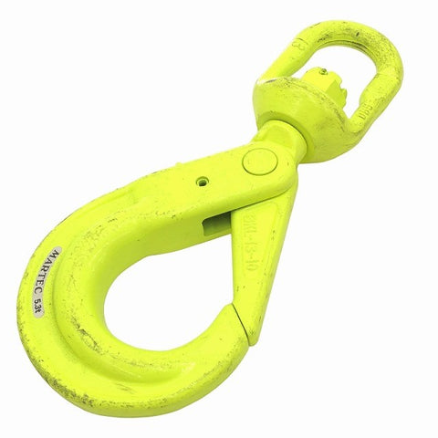 ☆美品4本セット☆MARTEC マーテック スイベルフック BKL-13-10 5.3ton ラッチロック ロッキングフック チェーンスリング用 吊り具117321 - 0