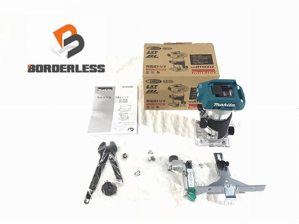 ☆未使用品☆makita マキタ 18V 充電式トリマー RT50DZ 青/ブルー 本体+付属品117873 - 1