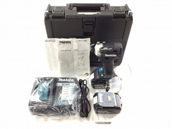 ☆未使用品☆ makita マキタ 18V 充電式インパクトドライバ TD171DRGXB バッテリ2個(18V 6.0Ah)ケース付き 電動工具 締め付け114526 - 3