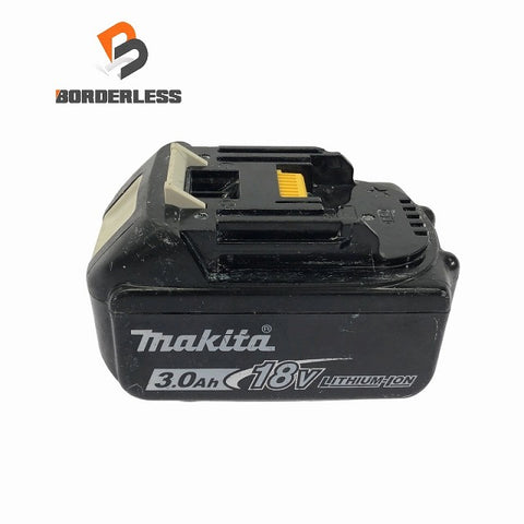 ☆中古品☆makita マキタ 18V 3.0Ah 純正 リチウムイオンバッテリー BL1830B 残量表示付 蓄電池 充電池 充電回数78回113511