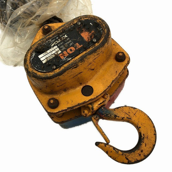 ☆中古品2個セット☆KITO キトー チェーンブロック M3形 CB010 荷重1.0ton/1ton 揚程2.5m 手動式 チェンブロック 吊り具 荷揚げ機136340 - 3