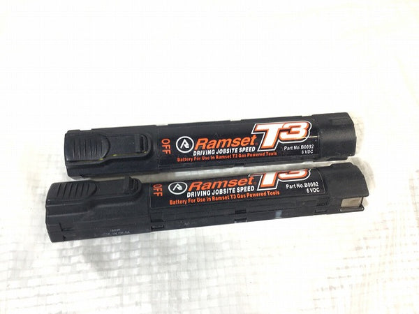 ☆中古品 2台セット☆JPF トラックファースト TRAKFAST ガス式鋲打機 TF1200JQ バッテリー3個 充電器 ケース付き107976 - 10